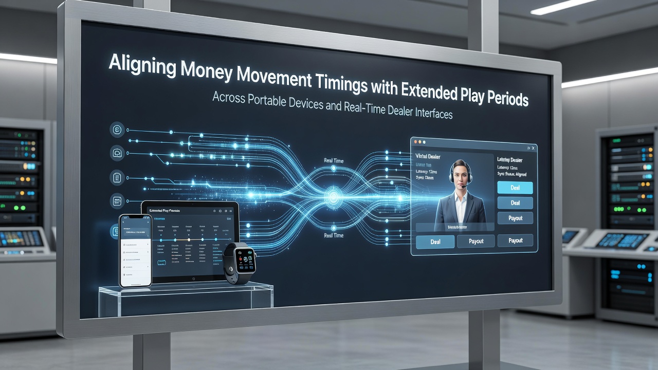 Mobile device displaying synchronized payment processing during extended live dealer session