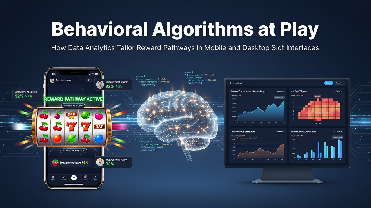 Data visualization showing player behavior patterns and reward pathways in slot game interfaces on mobile and desktop platforms