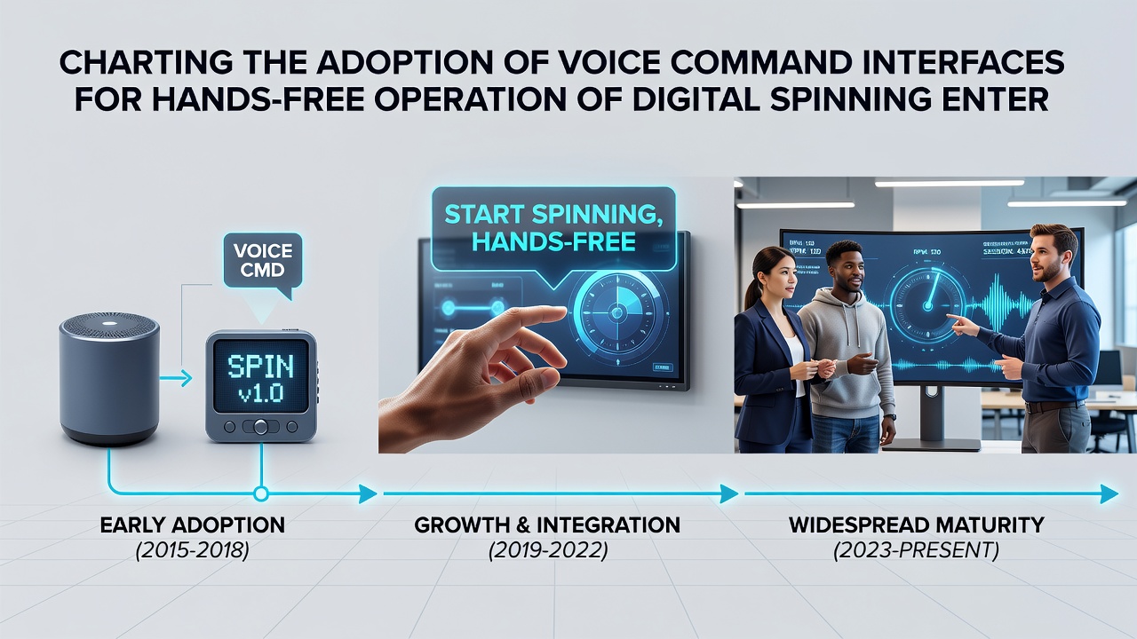 User demonstrating hands-free voice commands while operating a digital spinning entertainment tool on a mobile device