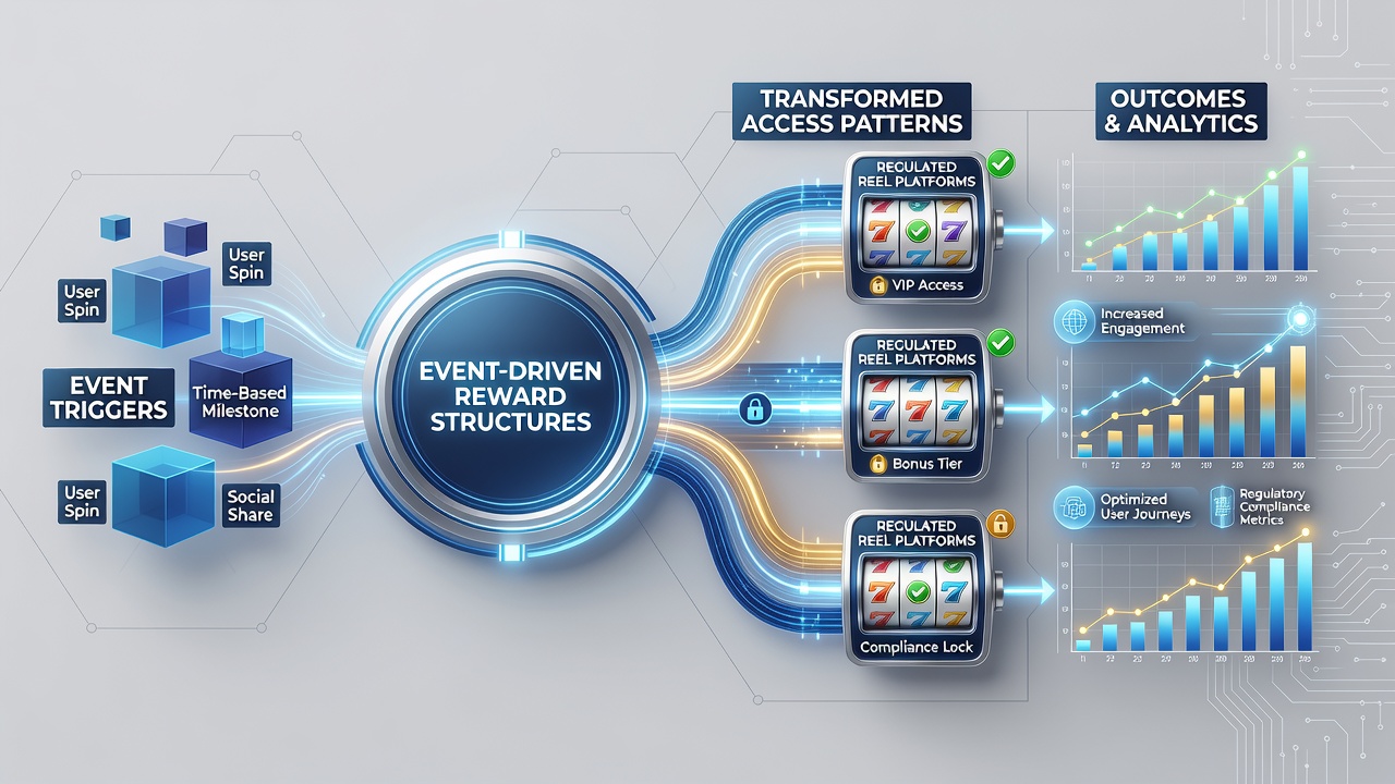 Analytics dashboard illustrating shifts in access patterns after event-driven rewards rollout on reel platforms