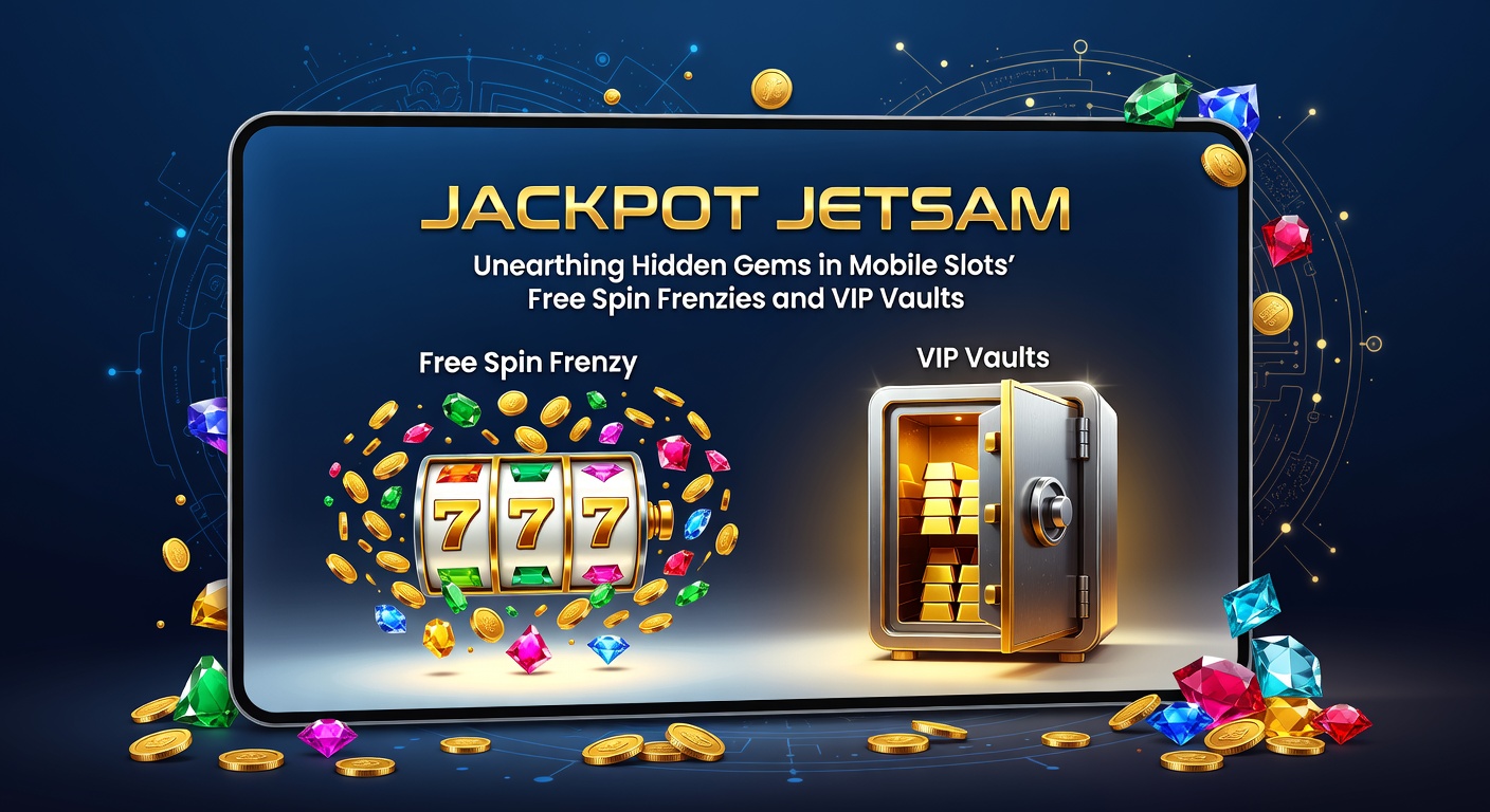 Close-up of a VIP vault unlocking on a smartphone, with golden jackpot coins and free spin icons bursting forth amid a frenzy of animated reels