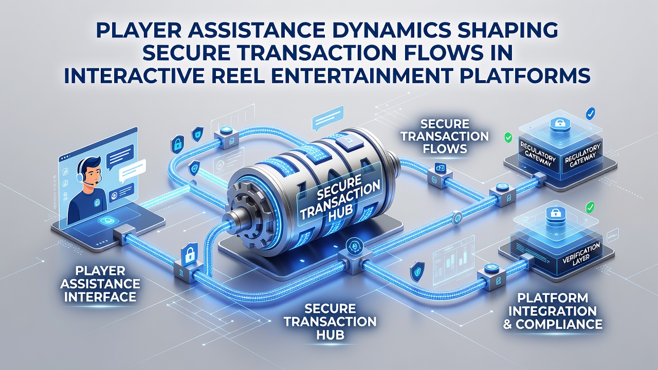 Support dashboard showing encrypted transaction pathways and player assistance logs in reel-based entertainment systems