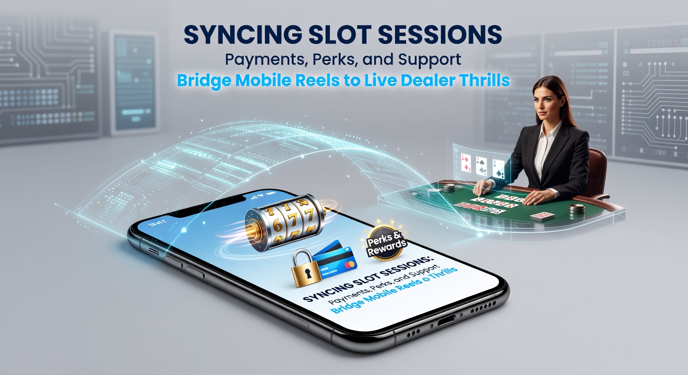 A mobile phone screen displaying vibrant slot reels transitioning seamlessly to a live dealer table interface, symbolizing synchronized gaming sessions